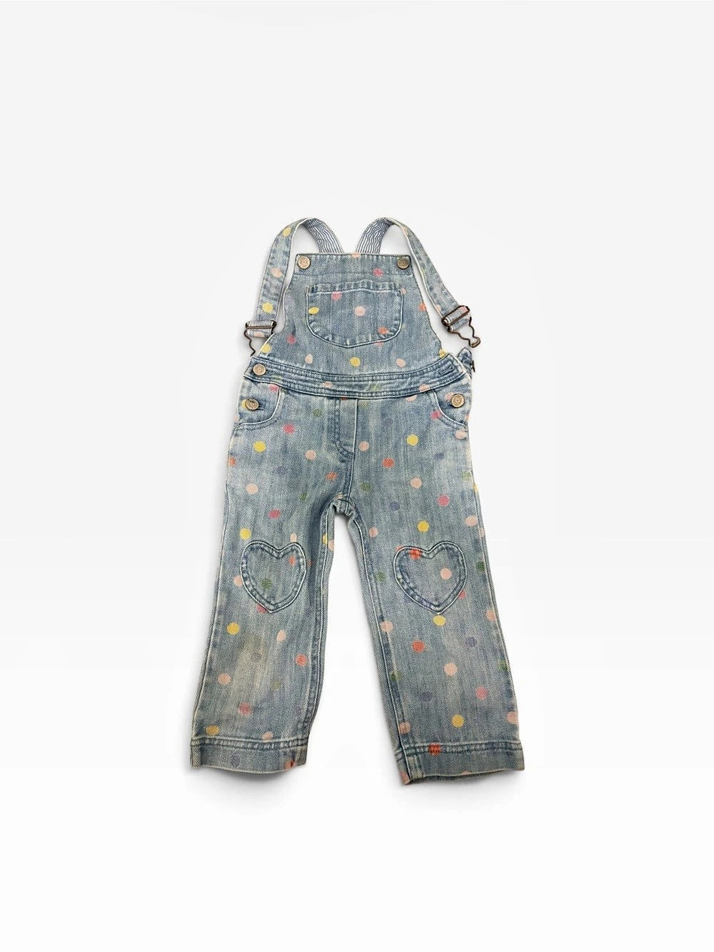 Lee Kids Polka Dot Denim Overalls